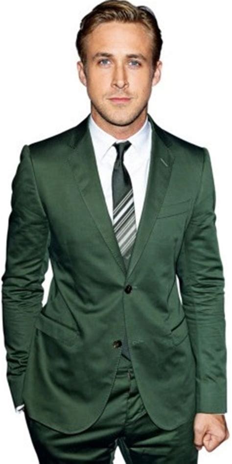 ryan gosling green suit.